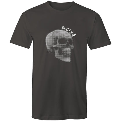 Black Crow Halftone Skull - Unisex T-Shirt